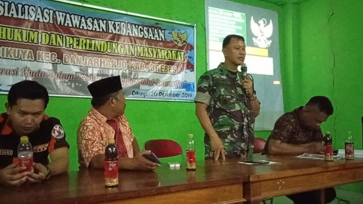 Acara Sosialisasi Wawasan Kebangsaan Bertempat Di Balai Desa, Desa Cikuya Kec. Banjarharjo Kabupaten Brebes