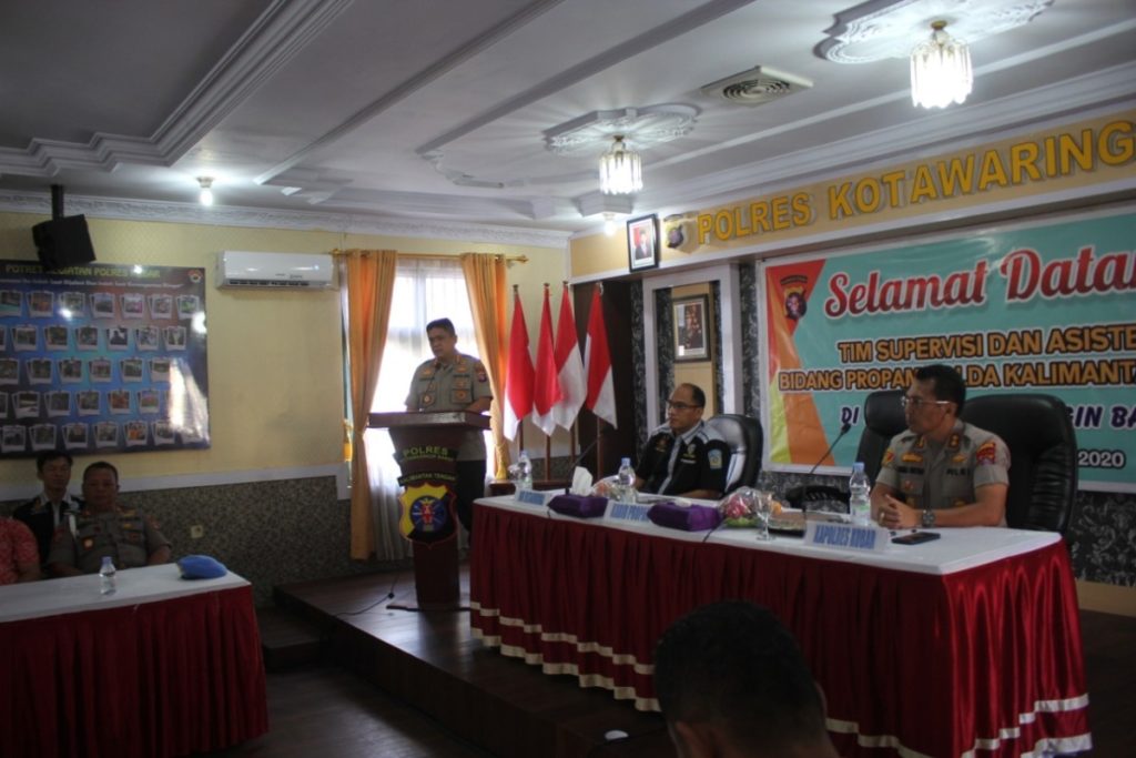 KABID PROPAM DAN DIR RESNARKOBA POLDA KALTENG GELAR SUPERVISI DI POLRES KOBAR (3)